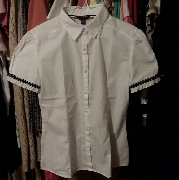 French Toast Tops - Fitted work/school Blouse junios-M girls-xxl